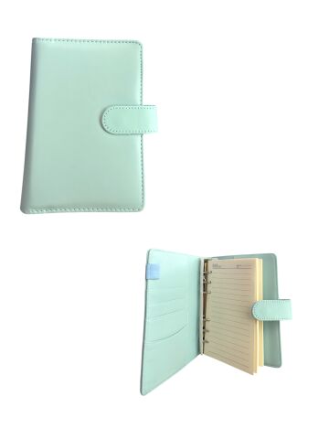 Aytan 1002 Deri Kapak Mıknatıs Tokalı organizer Defter – A5 Çizgili 96 Ypr