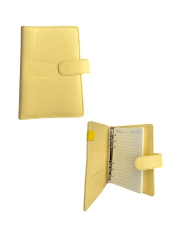 Aytan 1002 Deri Kapak Mıknatıs Tokalı organizer Defter – A5 Çizgili 96 Ypr